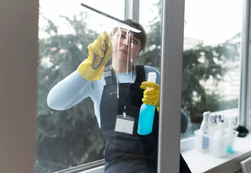 Nettoyage de vitres intérieures et extérieures à Monthelon